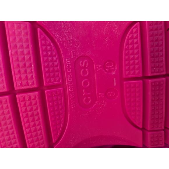 Crocs Mega Crush Platform Clogs Women’s 10 Mens 8 Barbie Pink Designer JIBBITZ - Picture 9 of 11